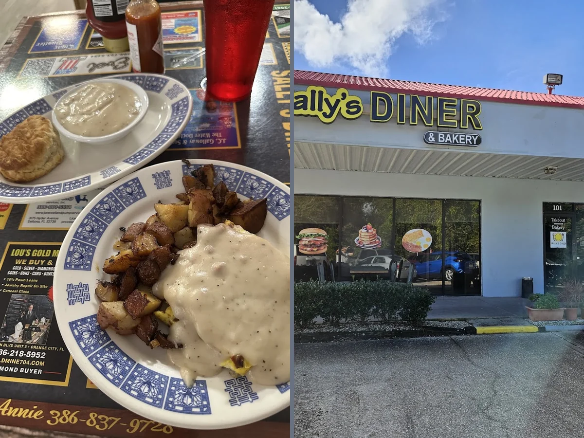 Lunch counter with classic American comfort food.