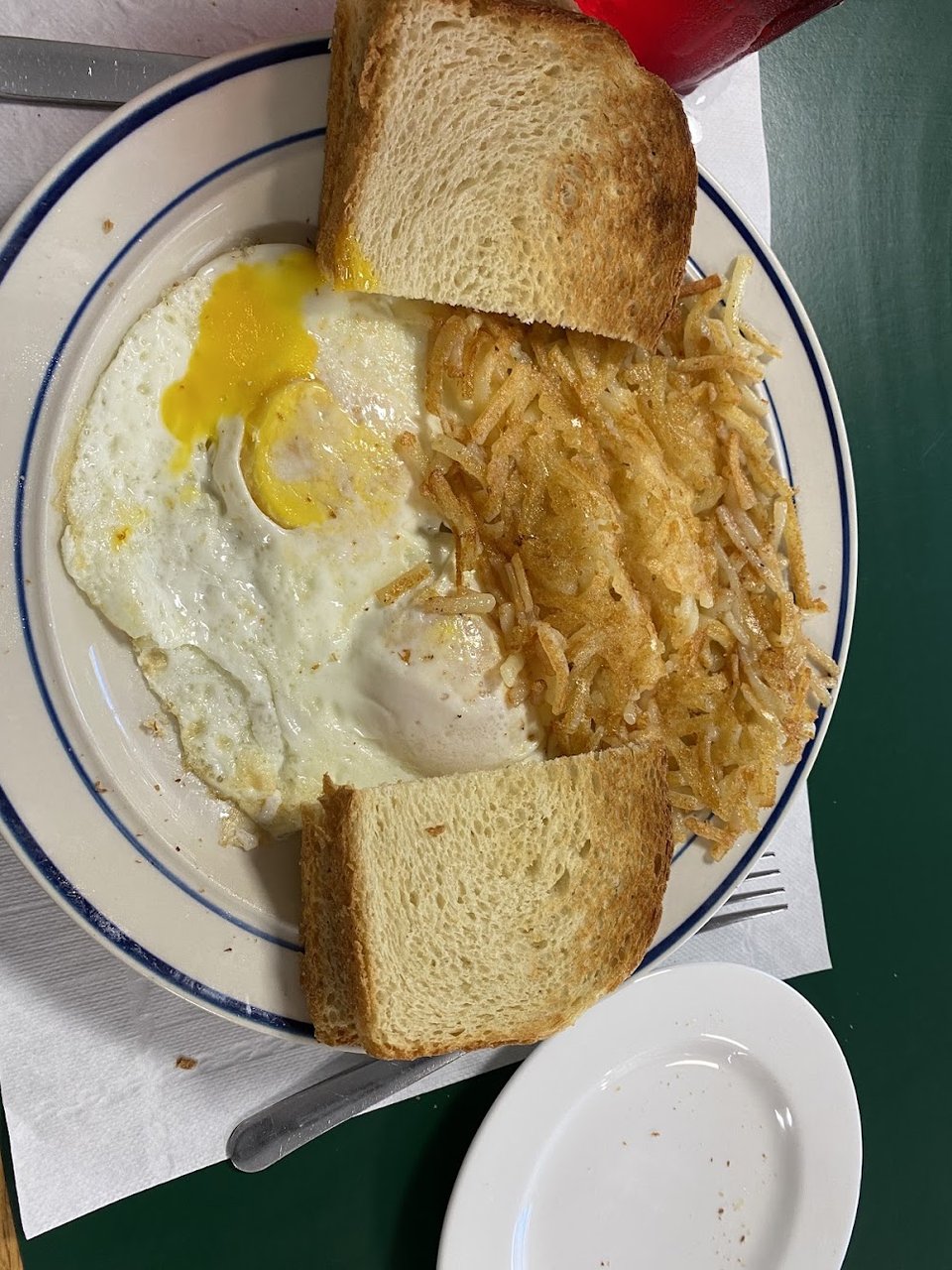2 Eggs with Fried Fish
